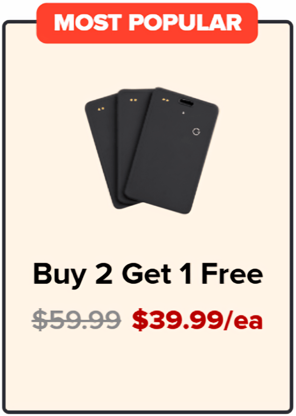 Voyge Card Smart Locator package price 
